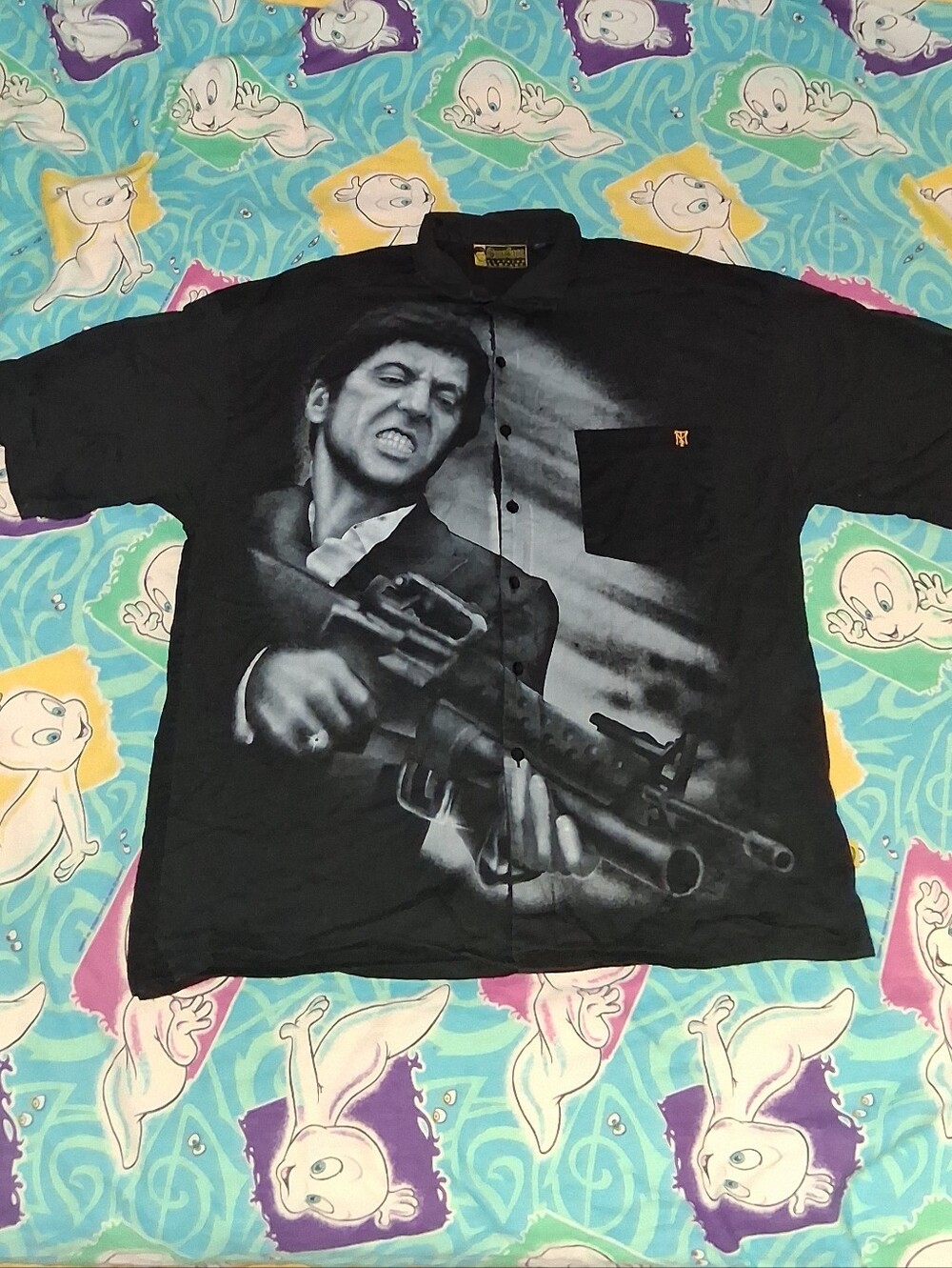 Y2K Scarface Clothing Company Vintage Movie Button Up Shirt